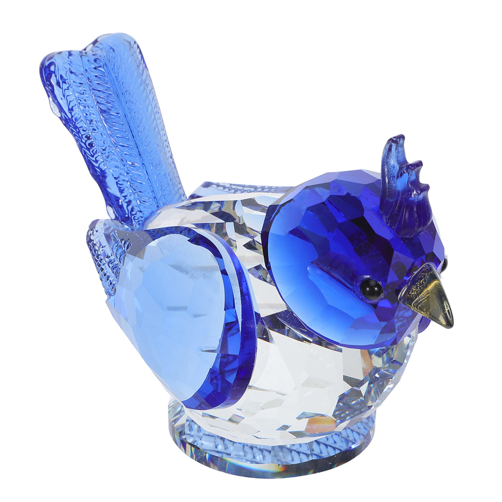 Paper Weight Crystal - تمثال طائر كريستالي صغير، زينة على