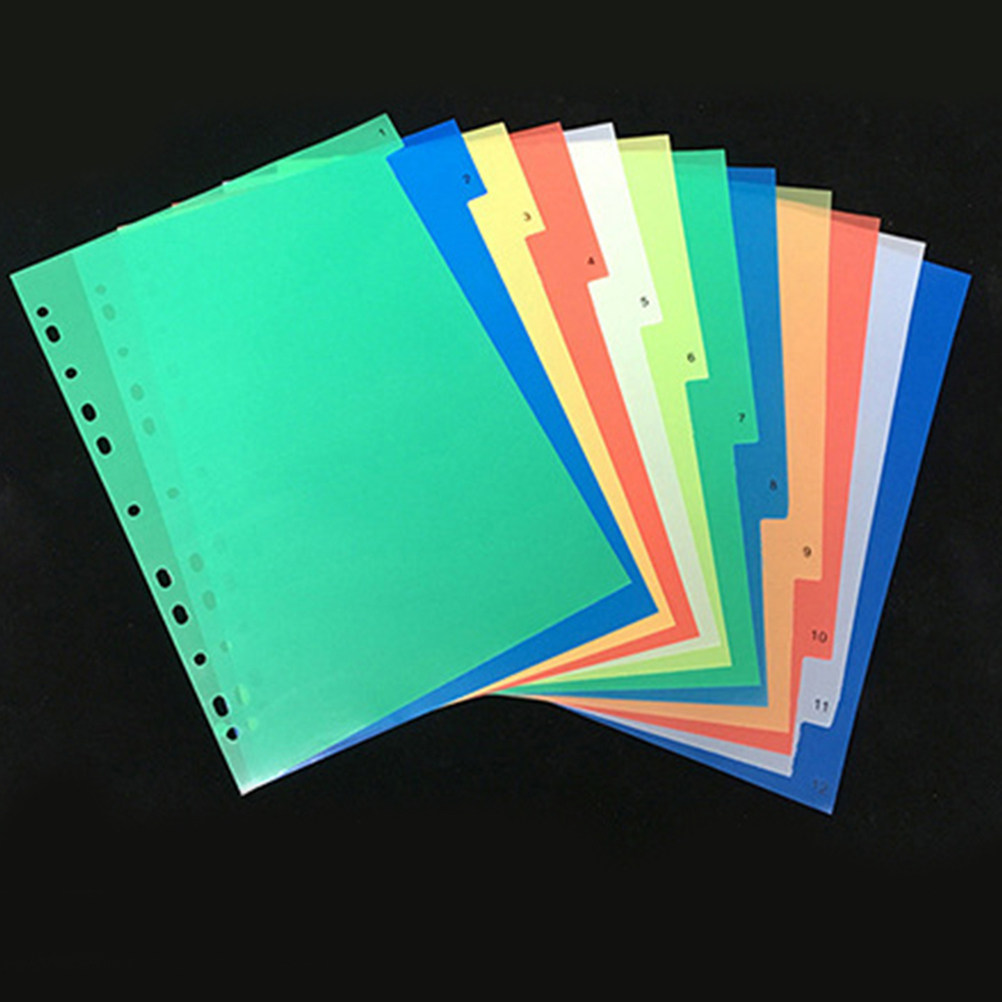 Tab Divider A4 - مجموعة من 40 فاصلًا لفهرسة المستندات