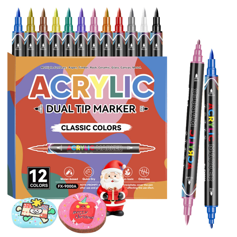Correction Pen Fine - علامات طلاء أكريليك، فرشاة ذات أطراف