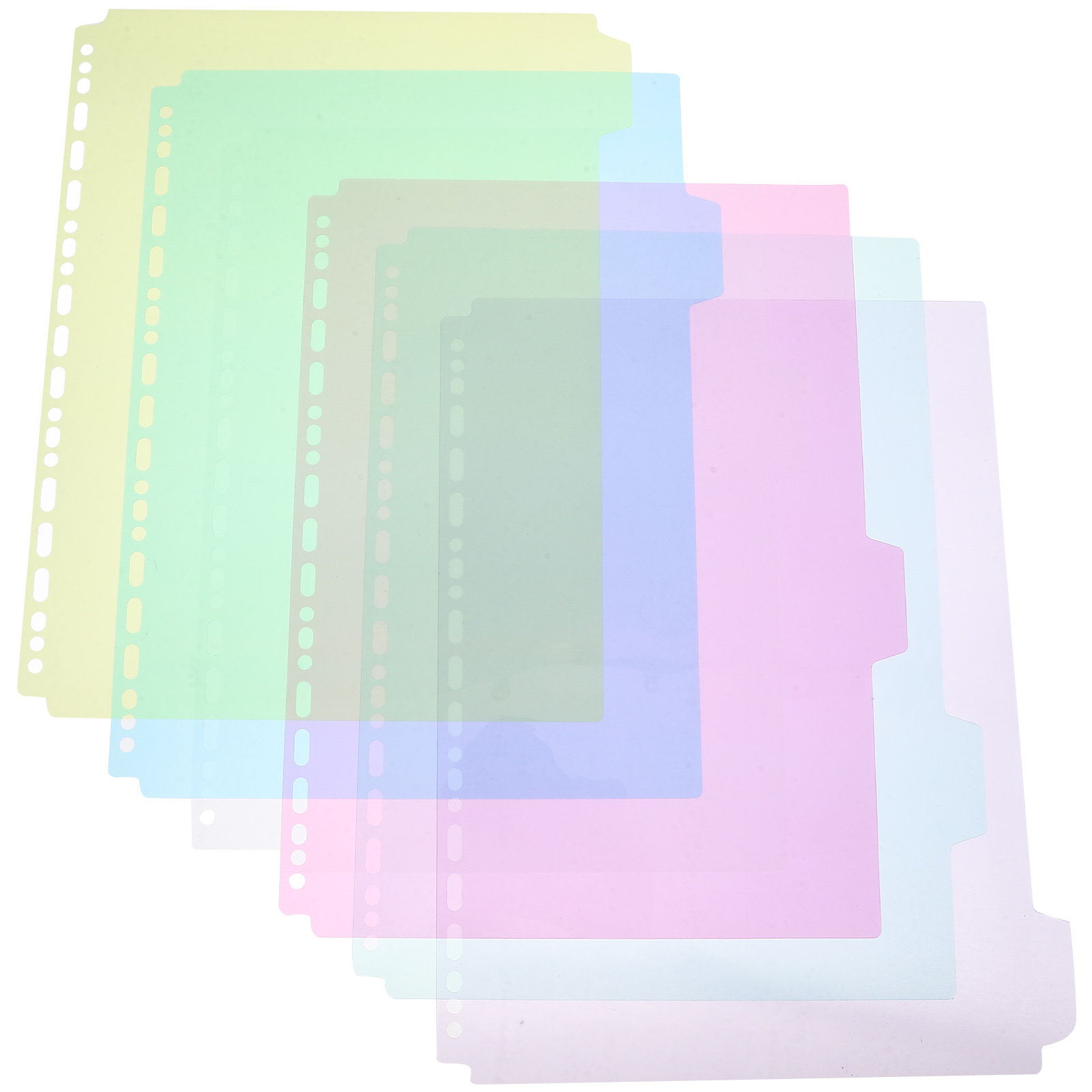 Tab Divider A4 - 6 قطع من فواصل الملفات ذات