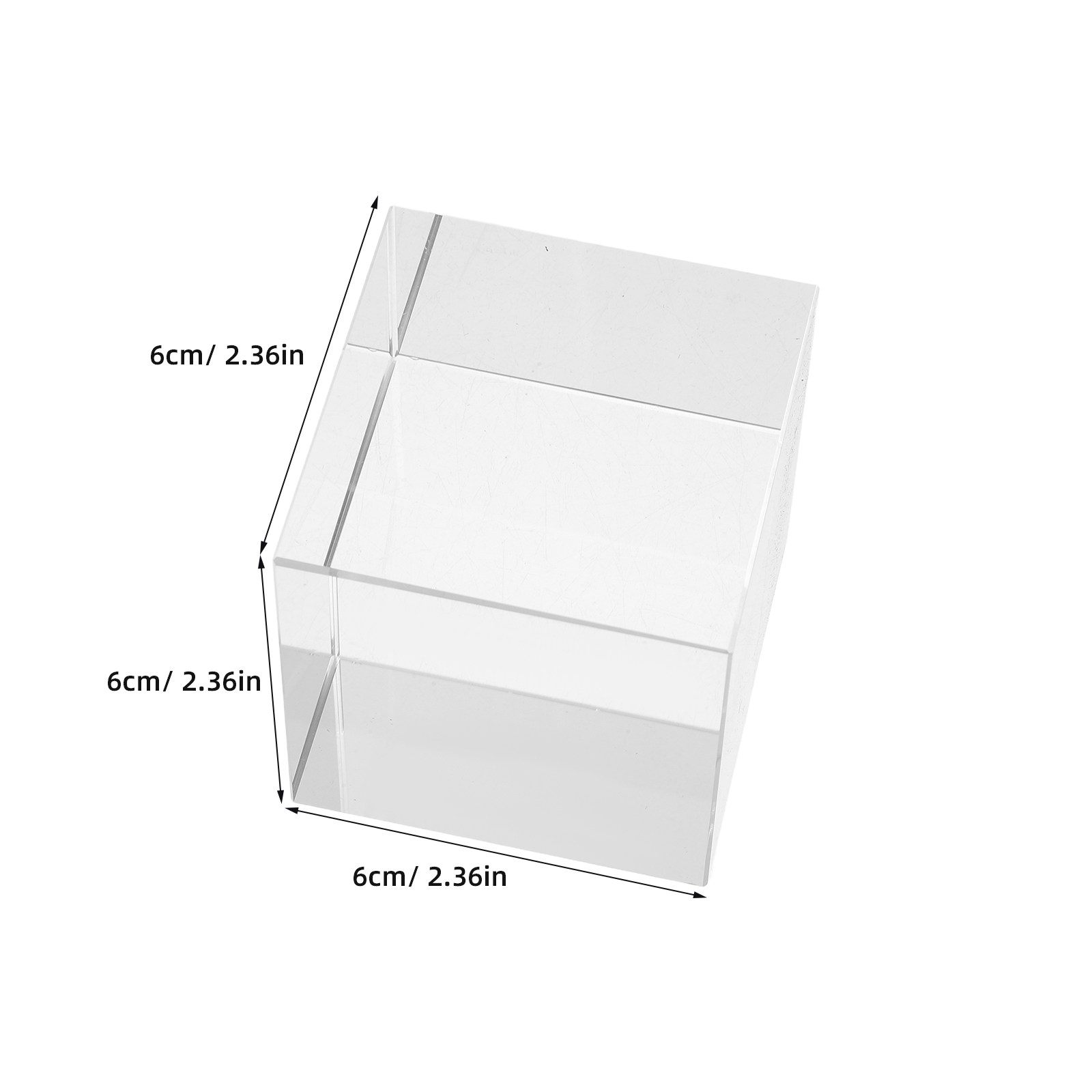 مكعب زجاجي شفاف مربع الشكل، ثق - مراجعة Book Weight Glass وسعره