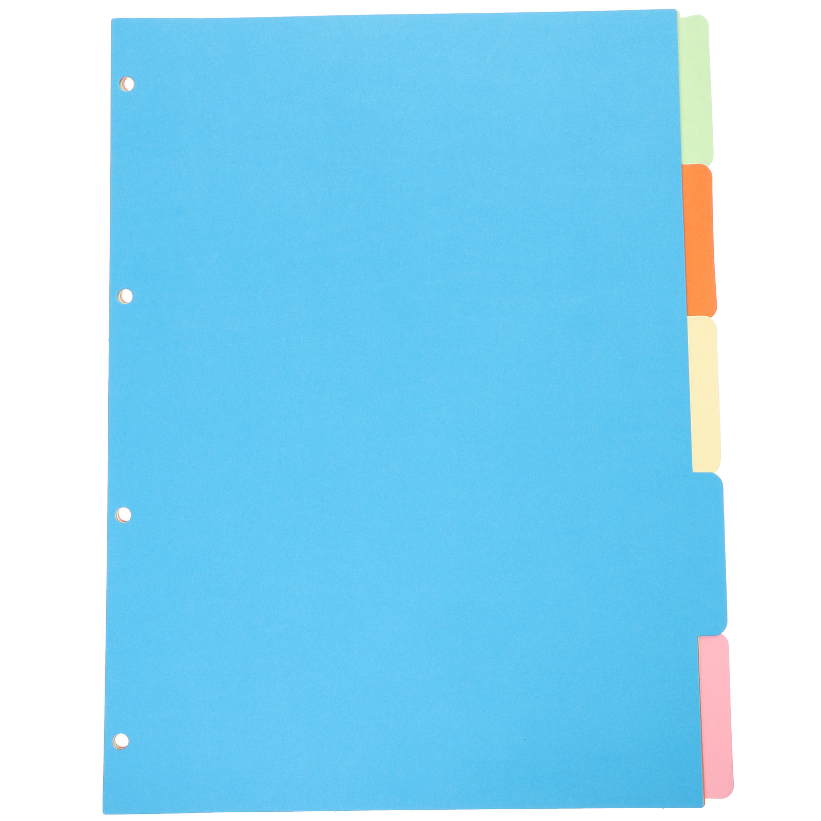 10 قطع من فواصل الملفات الملون - مراجعة Tab Divider A4 وسعره