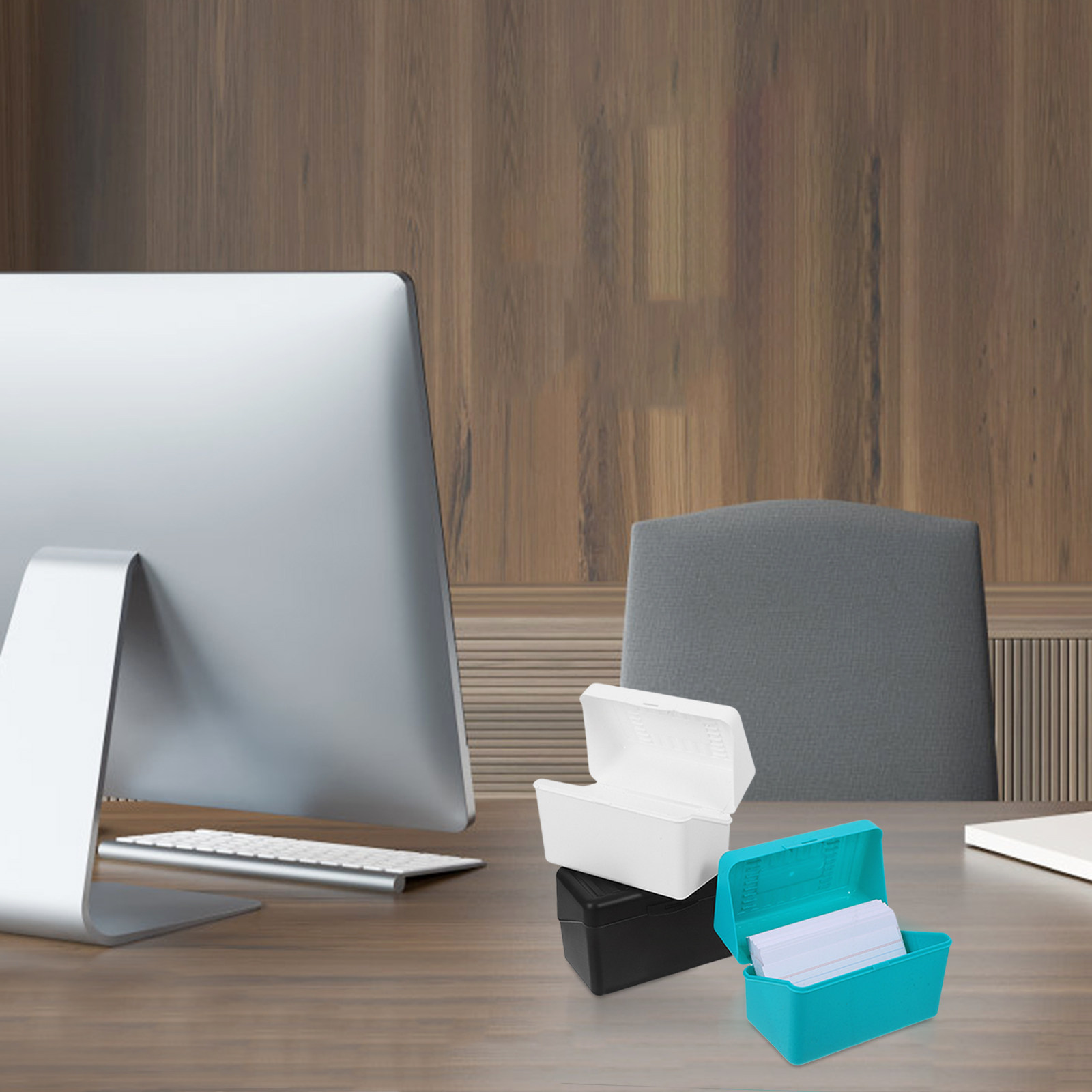1 مجموعة صندوق تخزين بطاقات ال - مراجعة Card Index Box وسعره