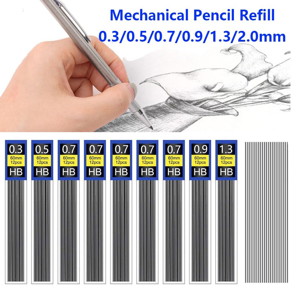 6 علب من عبوات أقلام الرصاص ال - مراجعة Mechanical Pencil 0.3 وسعره