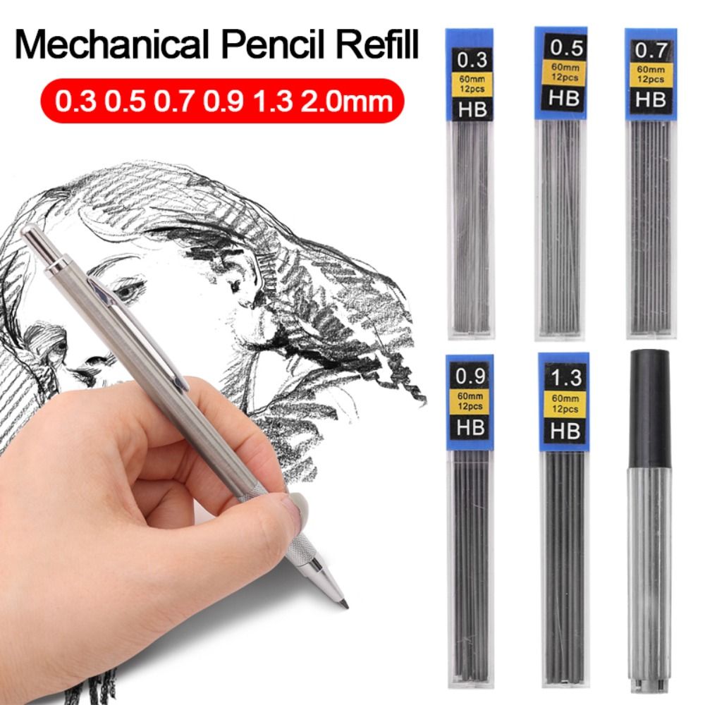 6 علب من عبوات أقلام الرصاص ال - مراجعة Mechanical Pencil 0.3 وسعره