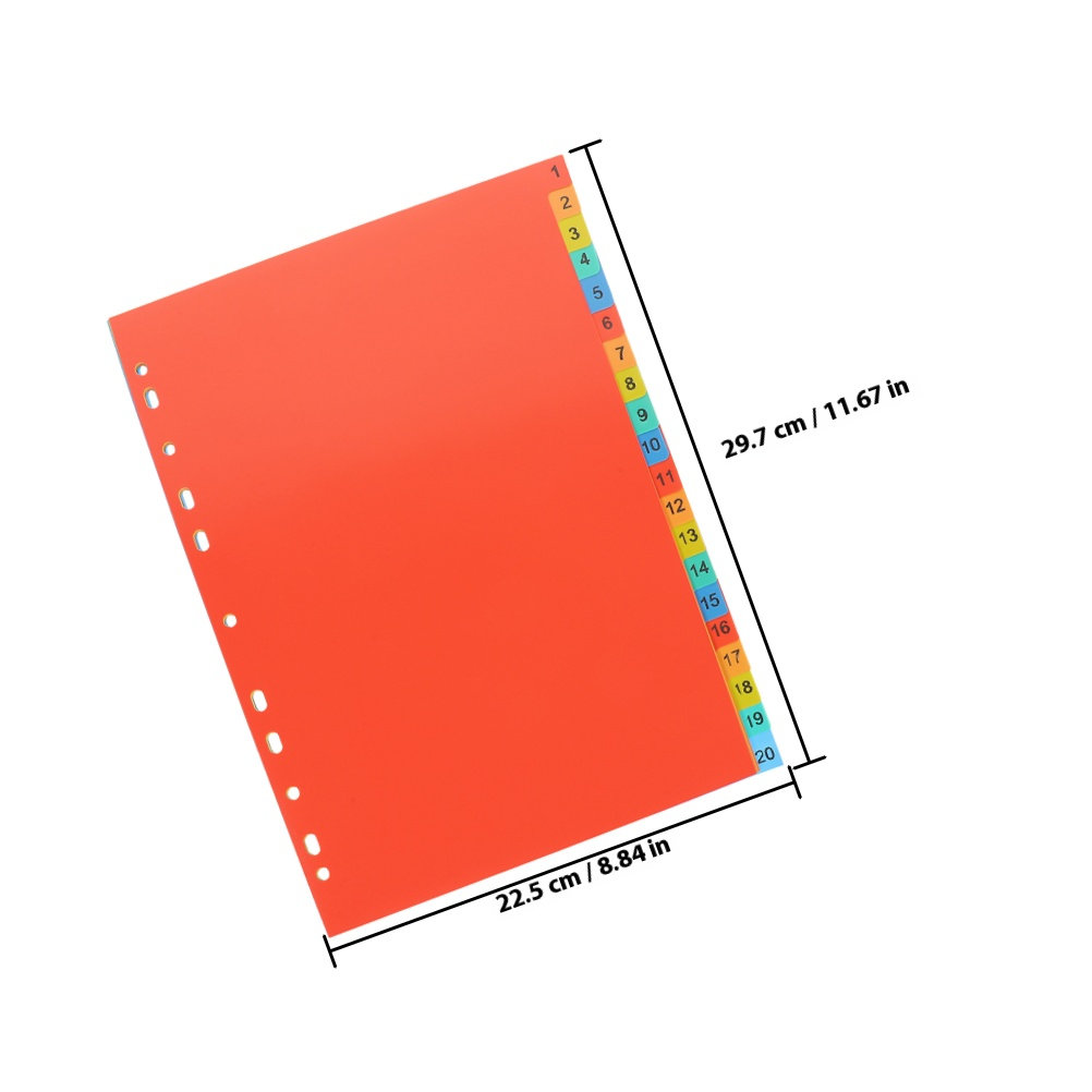 مجموعتان من فواصل الفهرسة البل - مراجعة Tab Divider A4 وسعره