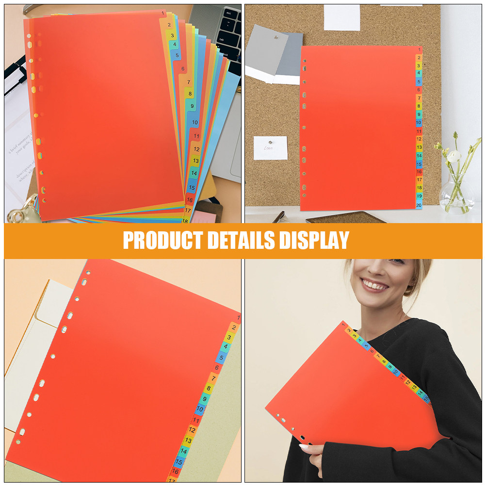 مجموعتان من فواصل الفهرسة البل - مراجعة Tab Divider A4 وسعره