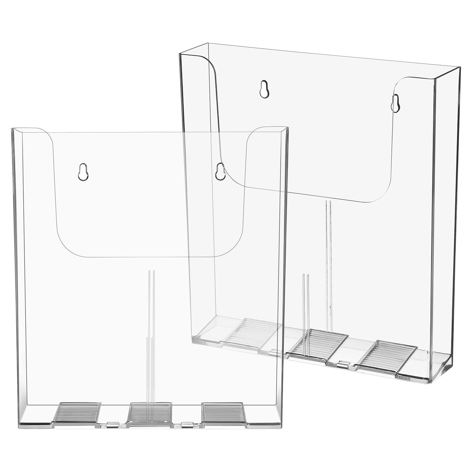 قطعتان من منظم الملفات الشفاف  - مراجعة Magazine Holder Rack وسعره
