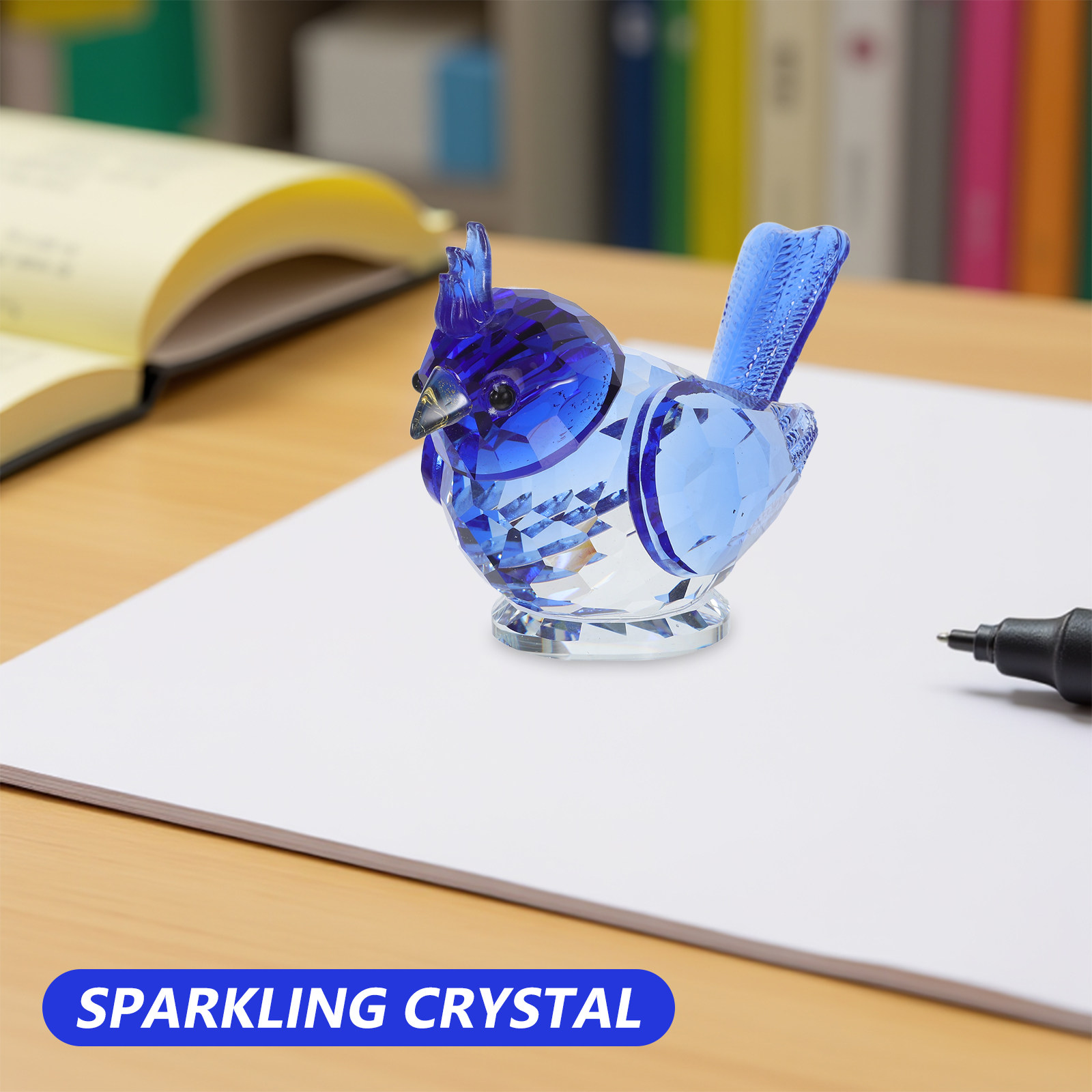 تمثال طائر كريستالي صغير، زينة - مراجعة Paper Weight Crystal وسعره