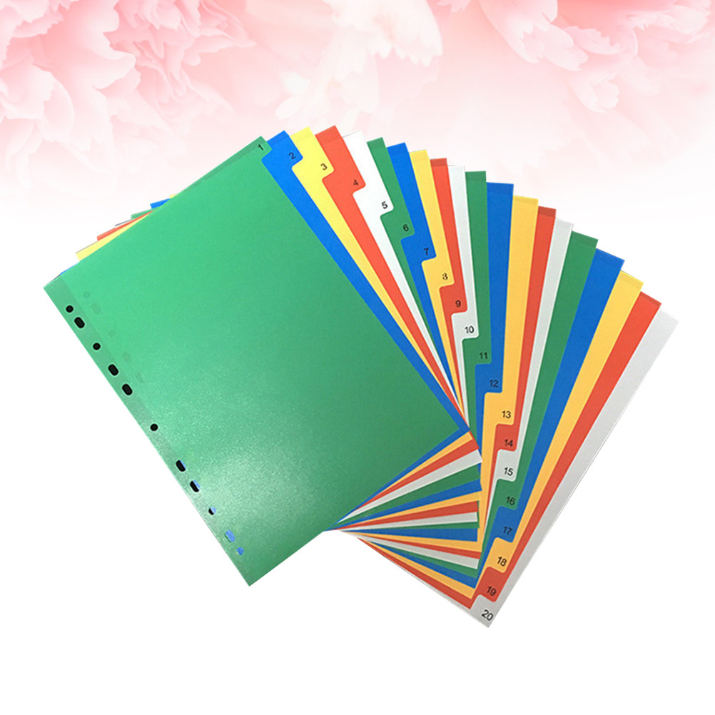 مجموعة من 40 فاصلًا لفهرسة الم - مراجعة Tab Divider A4 وسعره