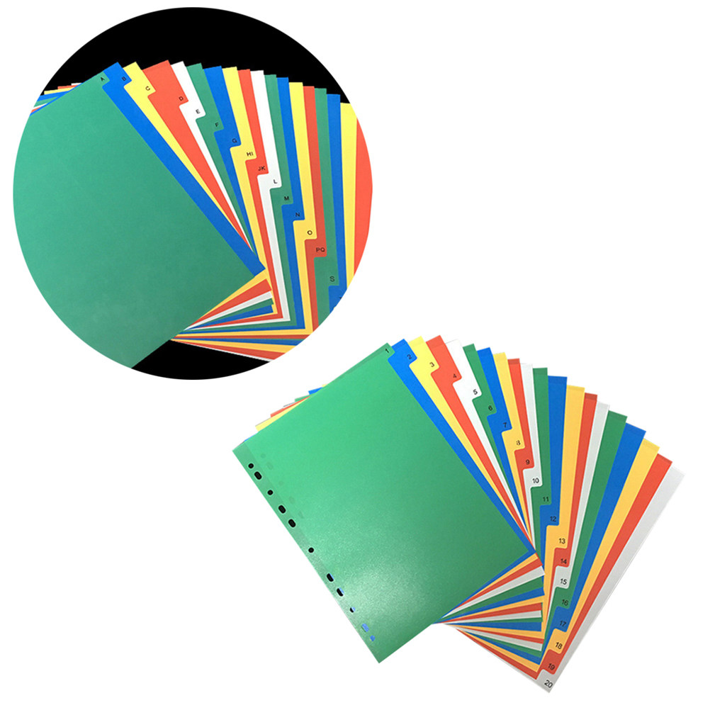 مجموعة من 40 فاصلًا لفهرسة الم - مراجعة Tab Divider A4 وسعره