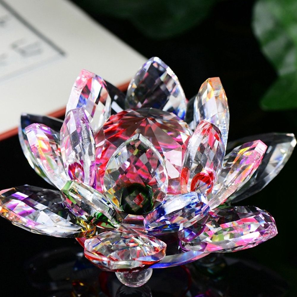 كريستال لوتس زهرة تمثال ديكورا - مراجعة Paper Weight Crystal وسعره