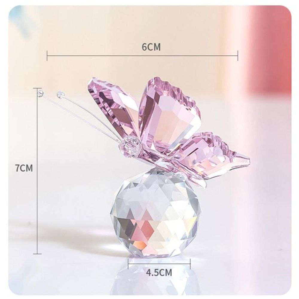 فراشة كريستال مع تمثال كروي ،  - مراجعة Paper Weight Crystal وسعره